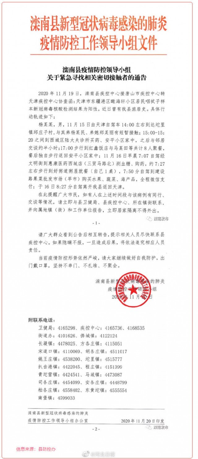 河北滦南疫情最新动态更新